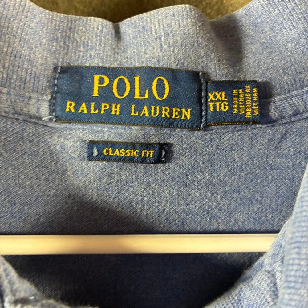 Polo Ralph Lauren Shirt Short Sleeve Cotton Pique Blue XXL